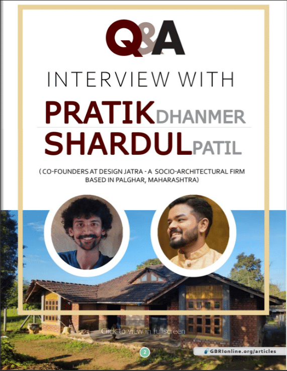 Interview with Ar. Pratik Dhanmer and Ar. Shardul Patil